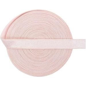Glanzende niet-vouwbare elastische 3/8"" 10mm spandex satijnen band bh-band lingerie ondergoed naaien rand 50 100 yard door spoel-poeder roze-10mm-100 yards