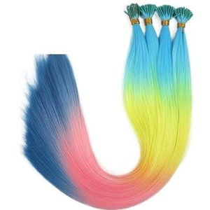 50 strengen 22 inch lange hittebestendige synthetische microring haarextensies(T1/35)