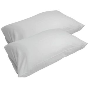 Emma Essentials - Microfiber Kussensloop - Lichtgrijs - Set van 2 - 65x65 cm