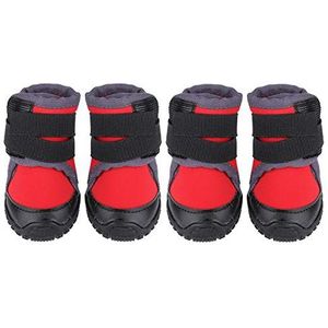 Hondenlaarzen Huisdier Antislip Outdoor Sportschoenen Hond Waterdichte Klimlaarzen Modieuze Pet Puppy Schoenen voor Running Hunt Walk (Rood 45#)