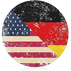 Amerikaanse En Duitsland Retro Vlag Snijplank Gehard Glas Snijplank Voor Keuken Restaurant