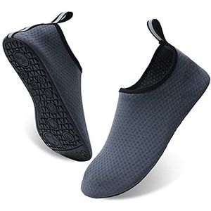 AUXDIQ Zwemschoenen, badschoenen, aquaschoenen, surfschoenen, waterschoenen, strandschoenen, blotevoetenschoenen, sneldrogend, voor dames en heren