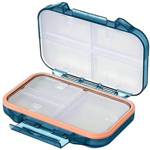 NGUMMS Pillendoos medicijnbox outdoor met 7 vakken | extra organizer voor koffer, manteltas, tas, rugzak, aktetas, schoudertas