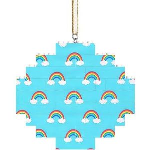Regenboog Wolken Regendruppel Fascinerende Diamant Bouwstenen Puzzel-Engaging,Stressverlichtende Leuke Puzzelervaring
