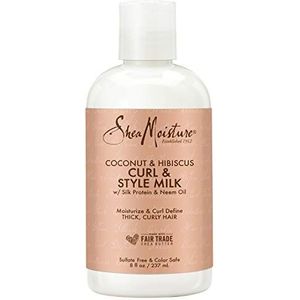 Shea Moisture Coconut & Hibiscus Curl & Style Milk, 236 ml, niet van toepassing