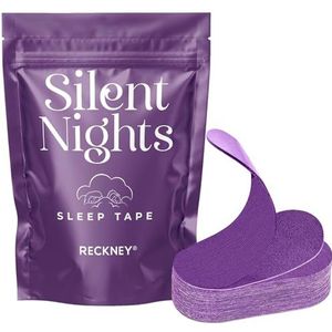 RECKNEY Slaaptape mondstrips verminderen mondademhaling en snurken voor mannen en vrouwen - snurken, trainingsademstrip voor atletische prestaties (30 stroken-paars)