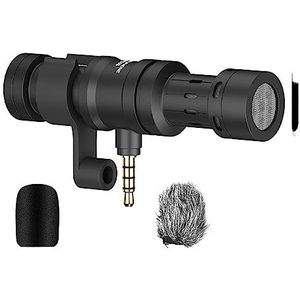 Geluidskaartset, CVM-VS08 microfoon for smartphones, cardioïde directionele cameramicrofoon, vlogmicrofoon