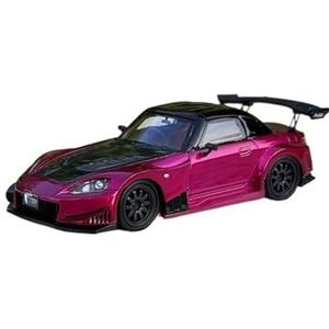 1/64 Voor S2000 JS Racing-modelauto (Color : Pink, Size : With box)