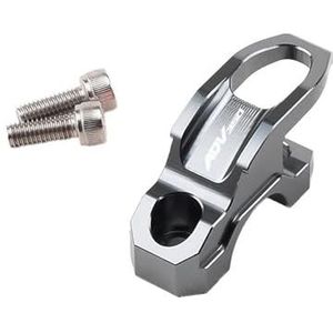 Voor HON&DA ADV350 ADV 350 2020 2021 2022 Motorhaakhanger Gemodificeerde Hoofdremcilindertas Helmhouder Klembeugel Duurzame Haak(Zilver)