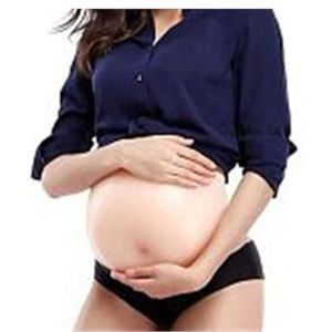 Nep Zwangerschapsbuik van Medisch Siliconen met Aanpasbare Riem - Lichtgewicht Realistische Buik voor Carnaval, Cosplay, Theater en Fotoshoot