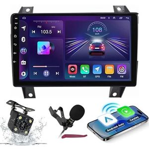 Android 14 Autoradio Navi voor G-reat Wall PAO 2019-2020 9 ""Screenradio met draadloze carplay Android Car GPS Navigatieondersteuning Bluetooth 5.0 HIFI FM 5G-WiFi SWC MIC-camera,M600s