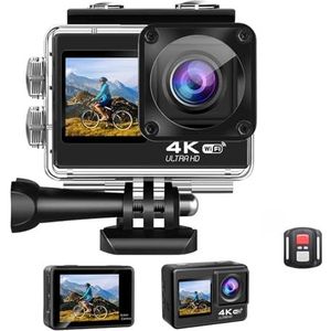 Actiecamera, S60 Actie Camera Actie Camera Ultra HD Onderwater Camera 4K 60fps 1080P 120fps 2 Inch 170D Onderwater Waterdichte Helm Video-opname Sport Cam,Buiten, Sport, Video(With 64G sd card)