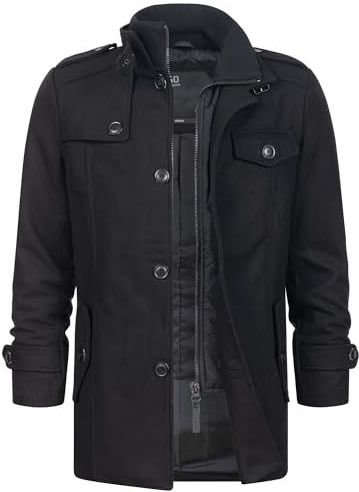 INDICODE JEANS Tussenjas 'Brandon'  zwart