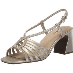 Easy Street Dames Topaas hak Sandaal, Champagne, 5.5 UK, Champagne, 5.5 UK X-Wide