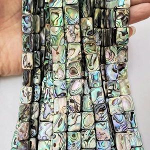 8x10mm 12x16mm Natuurlijke Abalone Schelp Losse Kralen Rechthoek Strand DIY voor het maken van sieraden Ketting Armband Accessoires-8x10mm strand 20st