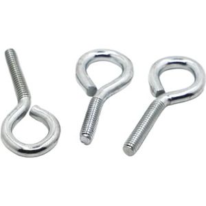 Schroefhaken Hijsoogbout, schouderoogbout, verzinkt stalen schapenoogschroeven gesloten haak met ringschroef Hijsring schapenhoornoogbout M3 M4 M5 M6 M8 M10 oogbout(25mm M8 1pc)
