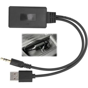 Tissting Bluetooth-ontvanger voor auto, Krachtige Bluetooth Aux-adapter met dubbele interfaces voor muziekstreaming en handsfree bellen, 5V/12V, voor auto- en thuisstereo