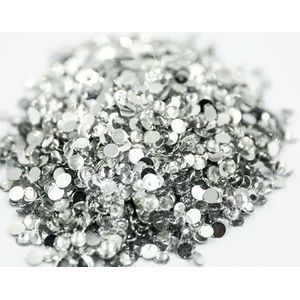 Flatback Crystal-strips AB Zilveren onderkant Hars Niet-hotfix Strass in bulkverpakking Nail Art Strass-kledingstuk - Kristalhelder - 2 mm SS6-10000 stuks