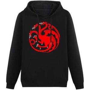 House Targaryen Long Sleeve Hoody With Pocket Sweatershirt Hoodie Black 3XL