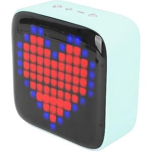 luidspreker, Super Bass Draadloze -luidspreker met 2400 MAh Oplaadbare Batterij voor Slaapkamer (Groente)