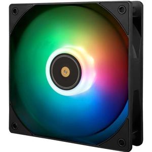 Thermalright TL-E12B-S V3 CPU-ventilatorkoeler, met hoge snelheid van 2000 omw/min, 120 mm ventilator met ventilator, computerbehuizing ventilator ARGB (TL-E12B-S V3)