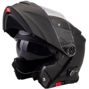 RSV171 - Flip Helmet - Matt Black - Bluetooth 3.0 - Motorhelm