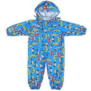 mama stadt Regenpak voor kinderen, regenoverall, waterdichte print, regenoverall, 75-135 cm