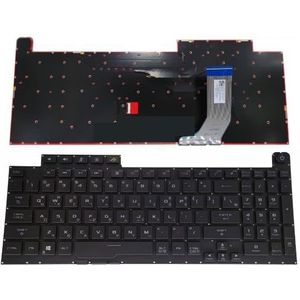 KR Koreaanse RGB-toetsenborden voor ROG voor STRIX voor SCAR III G731 GU G731GT blauw toetsenbord V185062BS1 0KNR0 661SKO00(KR RGB black)
