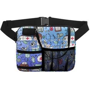 Verpleegster heuptasje verstelbare taille riem heuptasjes voor vrouwen taille zakje stethoscopen duurzame noodbenodigdheden verpleging organisator riemzakken. voor arts, verpleegkundige, Htgd1804bz41,