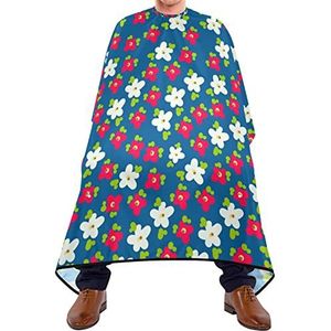 Haar knippen schort 140x168cm, Bohemian Flower Navy Wildflowers Haar Snijden Jurk Unisex Kappers Schort Waterdichte Haar Cut Cape, Voor Haar Styling, Mannen, Vrouw
