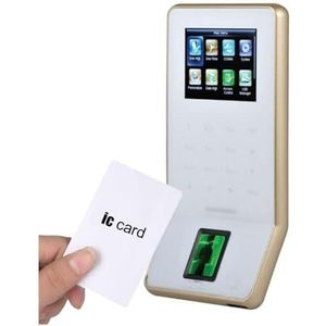 Prikklokken voor werknemers in kleine bedrijven Tijdregistratiemachine F22 TCP/IP USB Vingerafdruk Deur Toegangscontrolesysteem Kleurenscherm Optionele RFID-kaartlezer(IC WIFI,A)