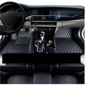 Automattenset Auto Vloermatten Voor Mercedes Voor Benz Voor Eka 2021-2023 5 Seat Vuilafstotend Tapijt Covers Vloer Modder Interieur Automatten Set (Color : Zwart zwart)