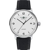 Zeppelin lz129 hindenburg Mens analoog automatisch horloge met nylon armband 8064-1n, Zwart, riem