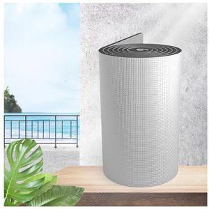 Zelfklevende reflecterende aluminium schuimisolatie, 5 mm dikke radiatorreflectorfoliepanelen, folie-isolatierol for vloeren, daken, campers en garagedeuren(15MM(THK),1*1m/3.2*3.2ft)