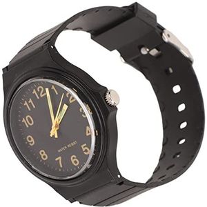 Sporthorloge, Valbestendig WR50M Waterdicht Stil Quartz Horloge Krasbestendig Grote Cijfers voor Dagelijks Gebruik (Zwart)