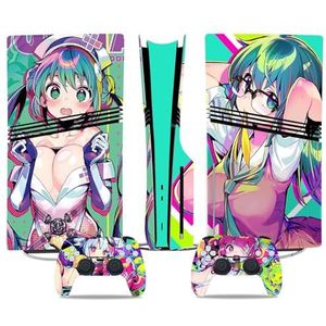 Voor PS5 PRO Skin Digital Edition Console En Controller Vinyl Cover Skins Wraps Krasbestendig, Compatibel Met Voor PS5 Digital Edition Pro 47378 Geen Schuimvorming Bubbelvrij