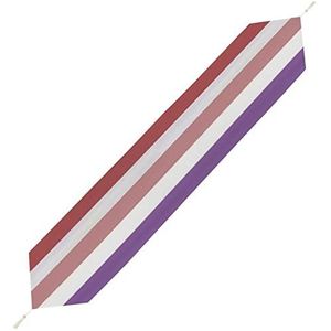 Circus Bold Stripes Tafelloper Korte Pluche Tafelkleed Linnen Decoratieve Tafelhoes voor Feest Bruiloft Decor 178 x 33 cm