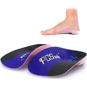 Pcssole 3/4 Orthopedische Steunzolen Inlegzolen Hoge Steunzolen voor Fasciitis Plantaris, Platvoeten, Overpronatie, Hielpijn, Hielspoor, voor Mannen en Vrouwen (XXL:EU-(47-49))