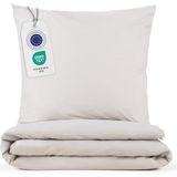 Blumtal - Evolon® - Dekbedovertrek - Lichtgrijs - 155 x 220 cm - 2 Kussenslopen 40 x 80 cm