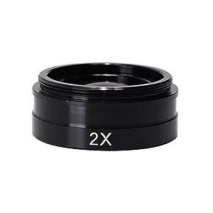 2.0X/0.5X / 0.3XAuxiliary Objectief Glazen Lens Van Toepassing Op 10A 180X 300X Lens Industrie Video Microscoop Camera Helder en glad(2X)