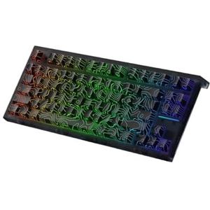 QPSJXN FL750HE mechanisch toetsenbord met magnetische schakelaar, 8K Swap RGB, personaliseerbaar, voor gaming-accessoires, pc, laptop, gamer, pc (zwart)