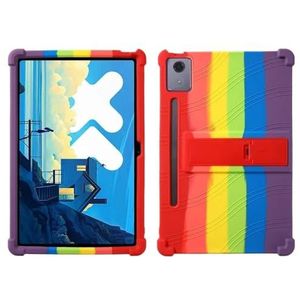 Tablet Case Geschikt for Lenovo Xiaoxin Pad Pro 12.7 inch 2025 TB-373FU TB-375FC Silicon Stand Cover Slip Flexibel Zacht(Colored)