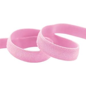 2 5 10 Yard 3/8"" 10mm Effen Glanzende Niet-Omvouwbare Elastische Spandex Satijnen Band Tape Hoofdband BH-band Jurk Naaiwerk Trim-Geranium Roze-5 Yards