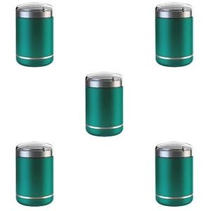 5 Set Mannen Mini Elektrische Scheermes Scheerapparaat USB Opladen Nat & Droog Gebruik IPX5 Waterdicht Groen