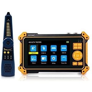 Draagbare CCTV-monitortester, 5 Inch 5 In 1 IP Camera Tester,CVI/TVI/AHD/SDI/CVBS Analoge Camera CCTV Tester,Camera Tester Monitor Ondersteuning PTZ Controle/DC12V Uitgangsvermogen Makkelijk te bestur