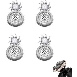 4 stuks vervangende scheerbladen, vervangende scheerhoofden voor Pitbull Platinum Pro scheerapparaat, compatibel met schedelscheerapparaat, Pitbull Gold PRO scheerapparaat, vervangend mes