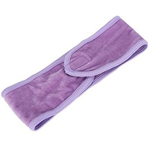 Douche elastische hoofdband, Facial SPA hoofdband Handige doek verstelbaar voor thuis voor schoonheidssalon(Paars)