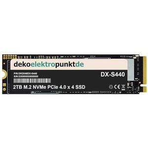dekoelektropunktde 2TB M.2 NVMe Gen4 SSD harde schijf geschikt voor Synology DiskStation DS920+, alternatieve vervanging 2280 PCIe 4.0 x 4