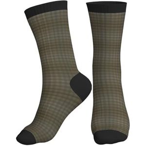 Jkkghll Bedrijf Boerderij Tractor Print Mannen Vrouwen Mid-Tube Sport Sokken Ademend Atletisch Voor Running Fitness Dagelijkse Slijtage, Zwart, One size