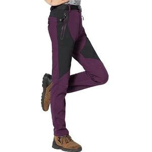 Herenfiets Fiets Lange Broek Herfst Lange Fietsbroek Fiets Fietsbroek Lange Culotte Fietskleding Tights Ride Motocross Road Heren Sport Bib(Women Purple Pants,China Size L)